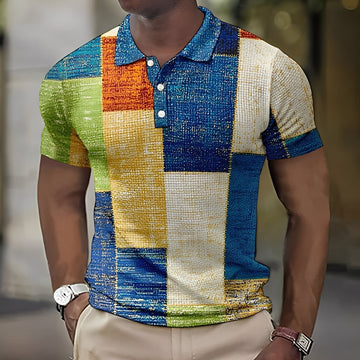Reginald - Elegantes buntes Poloshirt für Männer
