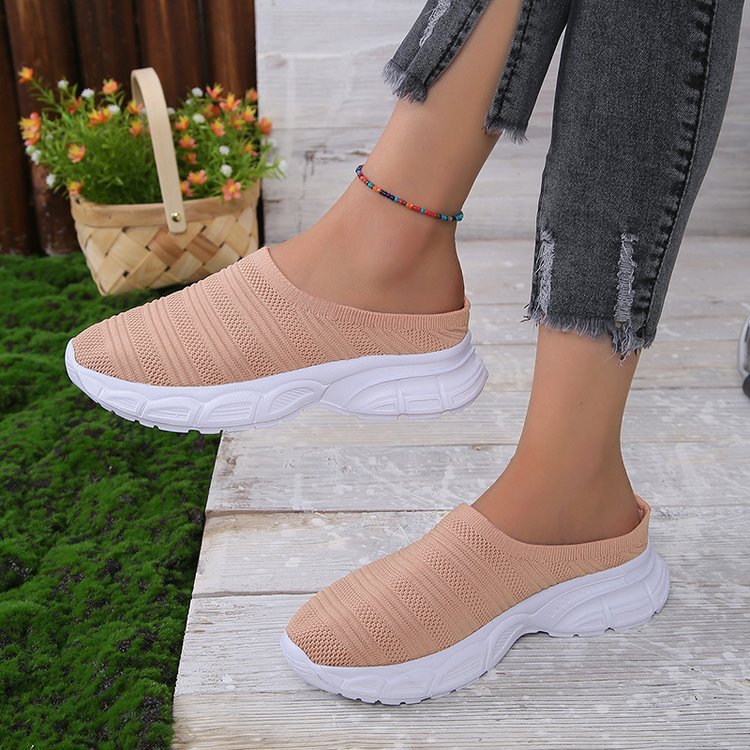 Malani - Moderne Damen-Sneaker zum Hineinschlüpfen mit Keilabsatz