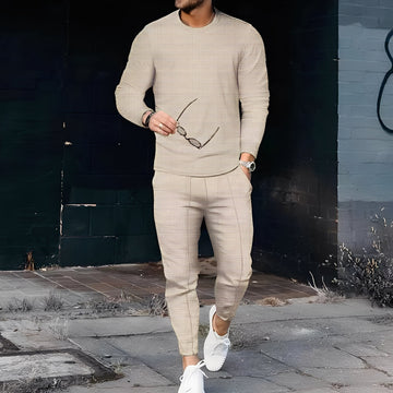 Dillan - Komfortables Slim-Fit-Set für Herren im Waffelmuster