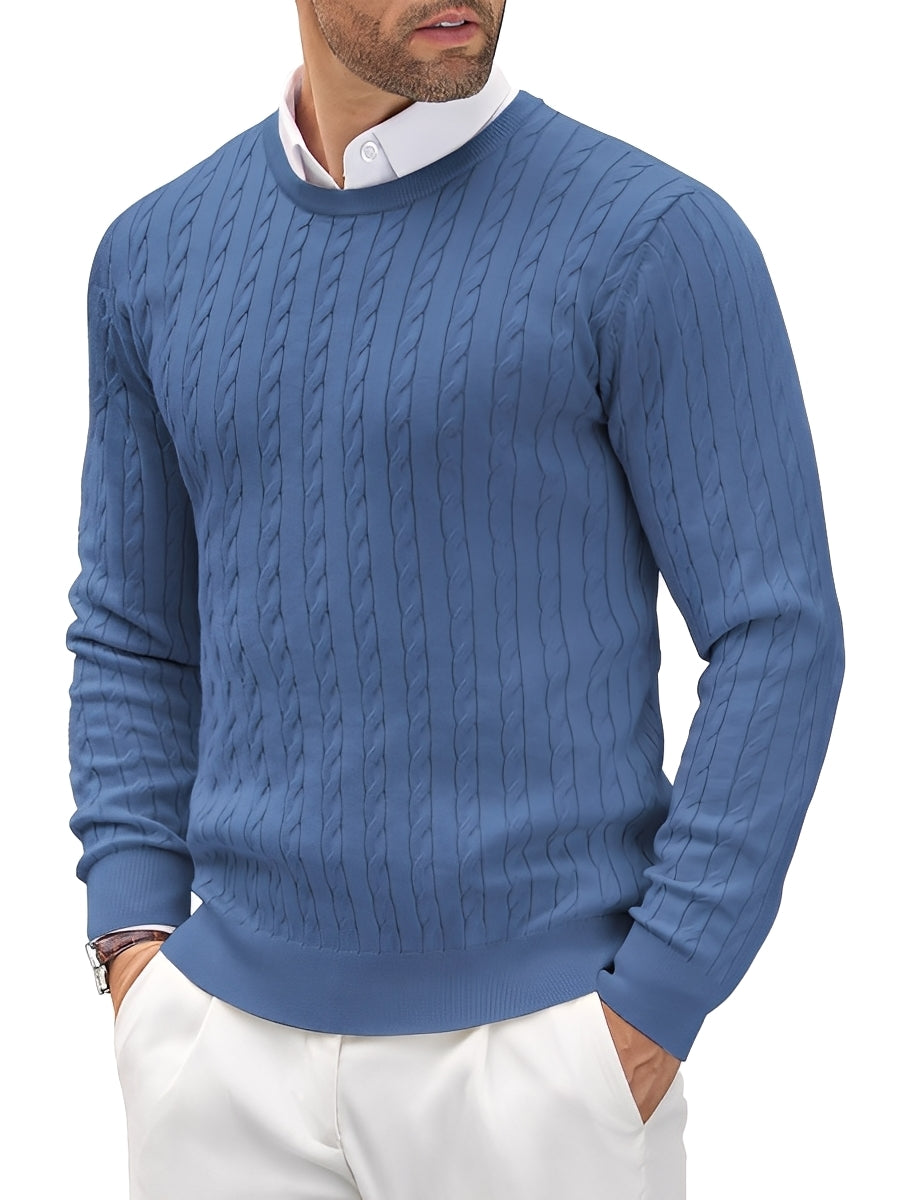 Randell - Stilvoller, schmal geschnittener Herren-Strickpullover