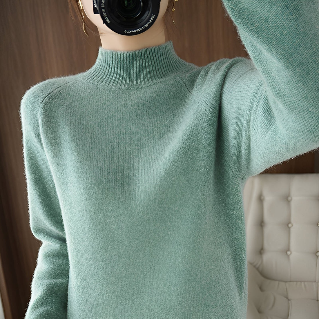 Ulyssa - Schicker Damen-Kaschmir-Rollkragenpullover