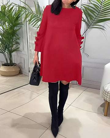 Elenora - Elegantes Kleid mit langen Ärmeln für Damen