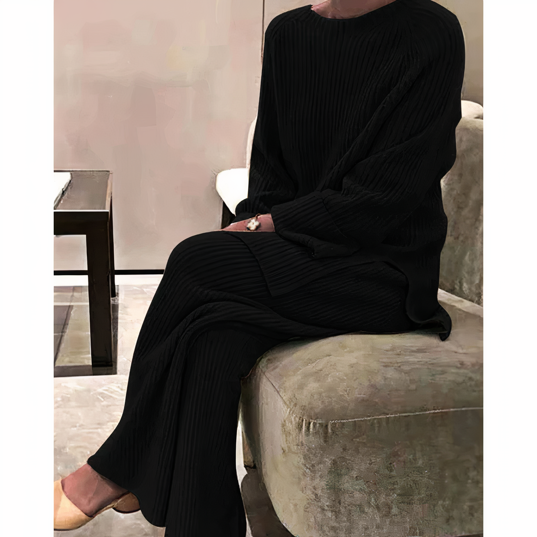 Samantha – Gestricktes Casual-Set Pullover & Hose