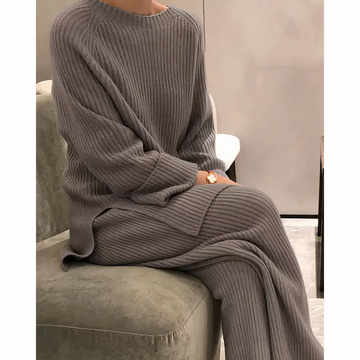 Samantha – Gestricktes Casual-Set Pullover & Hose