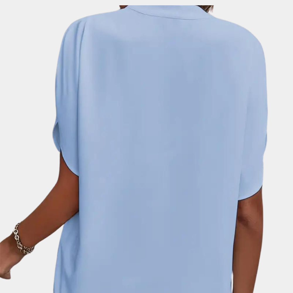 Idril - Elegante Damen Bluse mit kurzem Arm
