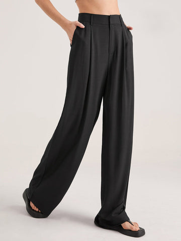 Nadia – Hochtaillierte Faltvorderhose
