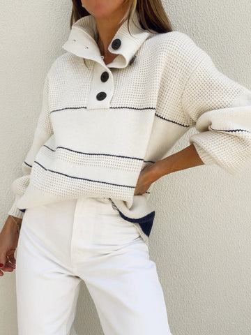 Carina – Offener Knopf-Sweater