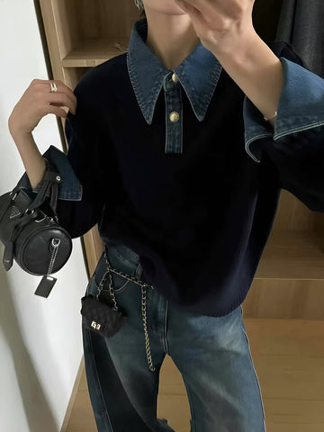 Nellie – 2-in-1 Pullover mit Revers-Panel