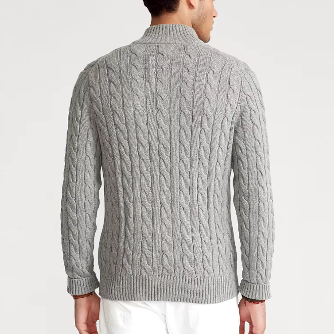 Adrien - Pulli mit halbem Reißverschluss