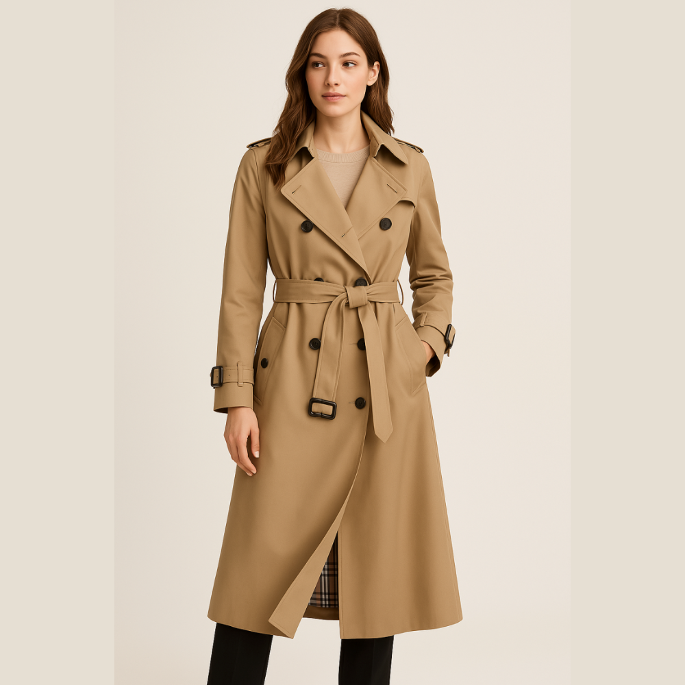 Chloé – Damen Trenchcoat mit Doppelknöpfen