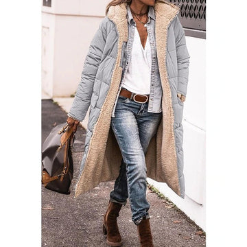 Ariadna - Lange wendbare Winterjacke für Damen
