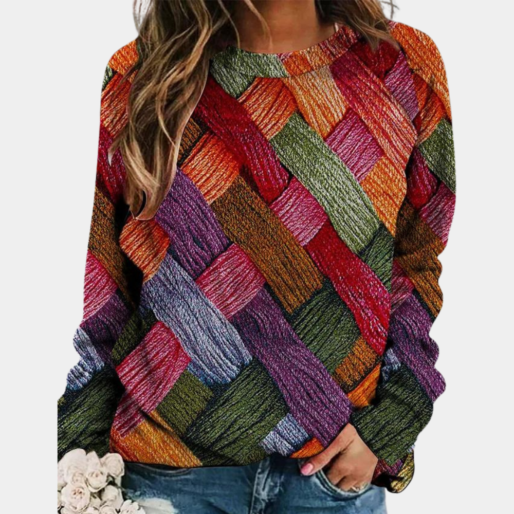 Judy - Herbstpullover mit Hemd-Details