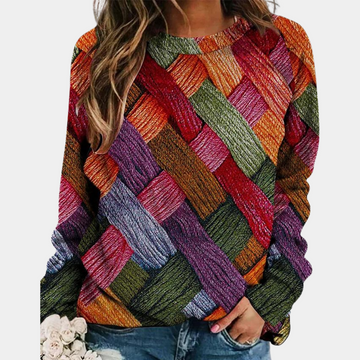 Judy - Herbstpullover mit Hemd-Details