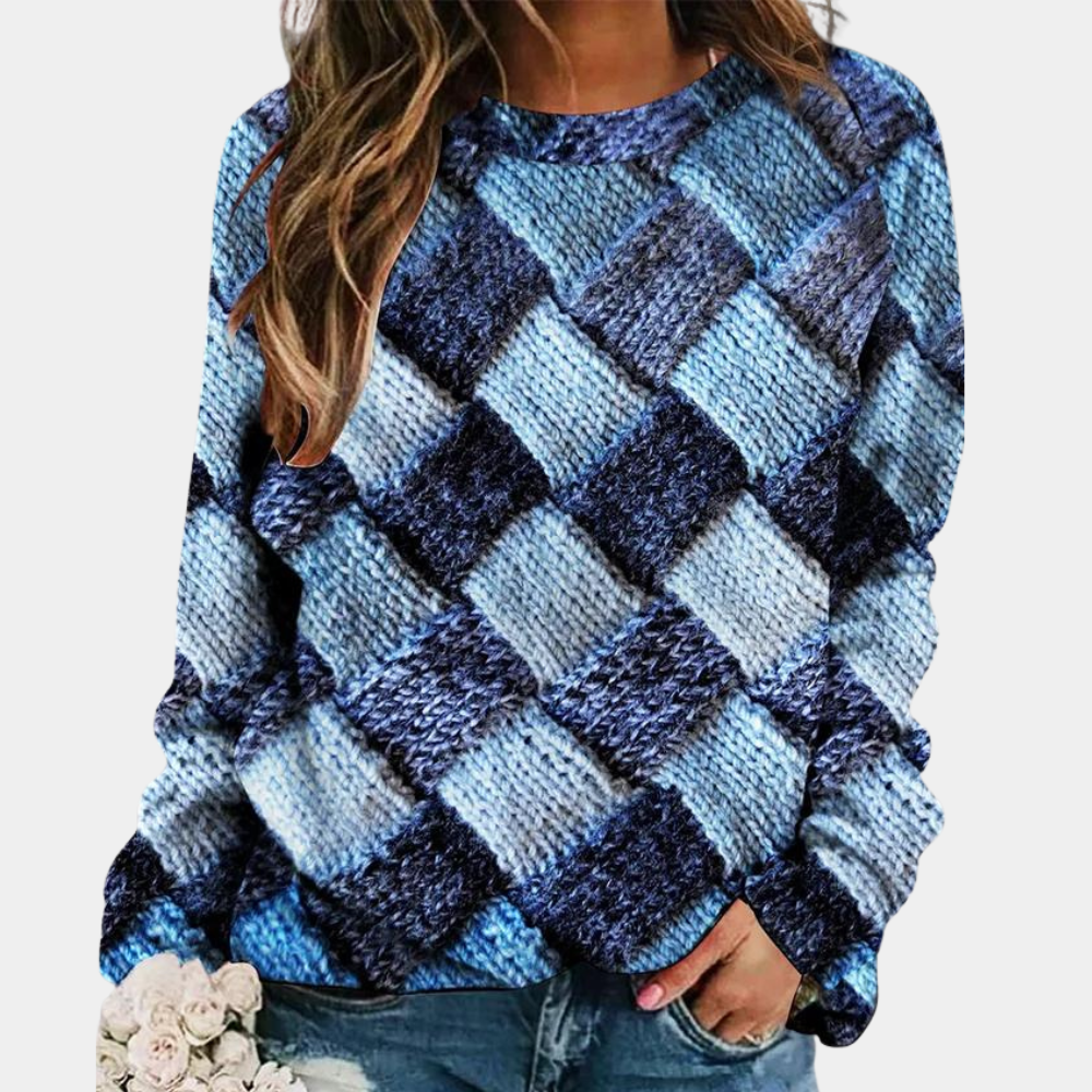 Judy - Herbstpullover mit Hemd-Details