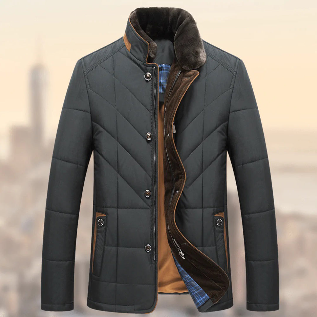 Kaz - Warme Winterjacke Herren Klassisch