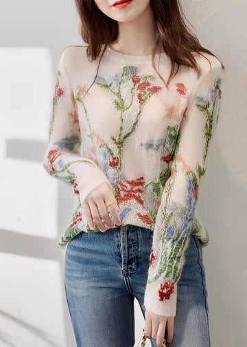 Gisselle - Schicker Damenpullover mit Blumenmuster