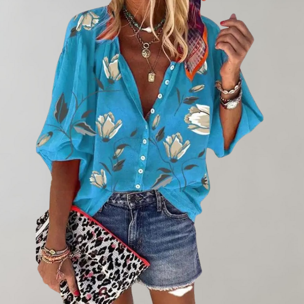 Melian - Bluse mit Blumenmuster für Damen