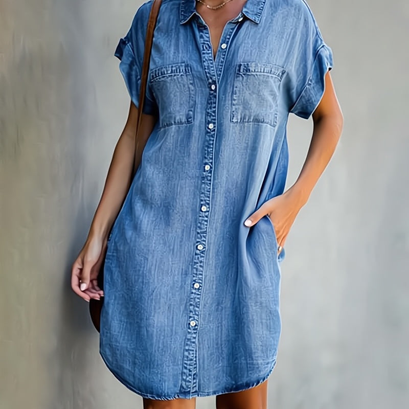 Daphné – Kleid aus schickem Denim
