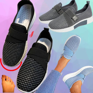 Lea - Slip-on-Turnschuhe mit Klettverschluss für Damen