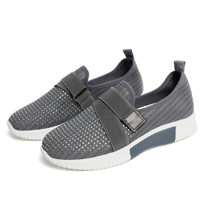 Lea - Slip-on-Turnschuhe mit Klettverschluss für Damen