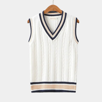 Édouard – Ärmelloser Pullover in Alt-Silber