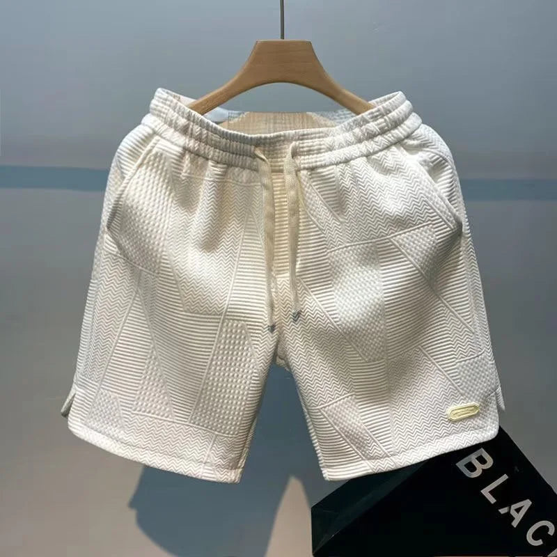 Carl – Shorts Herren Fischgrätenmuster