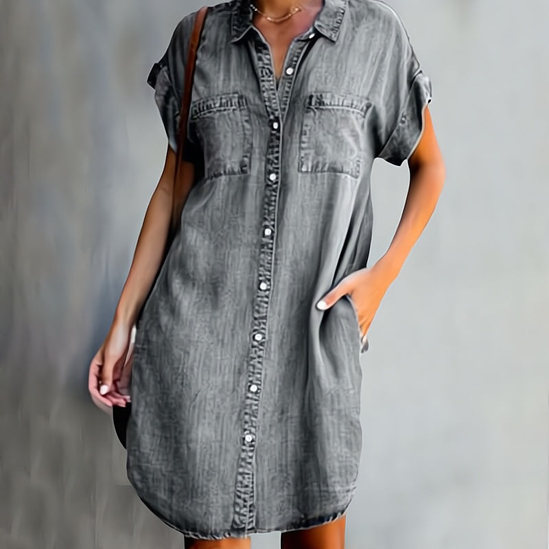Daphné – Kleid aus schickem Denim