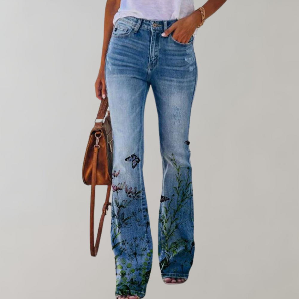 Aditi - Flare-Hose Damen Herbst Elegant