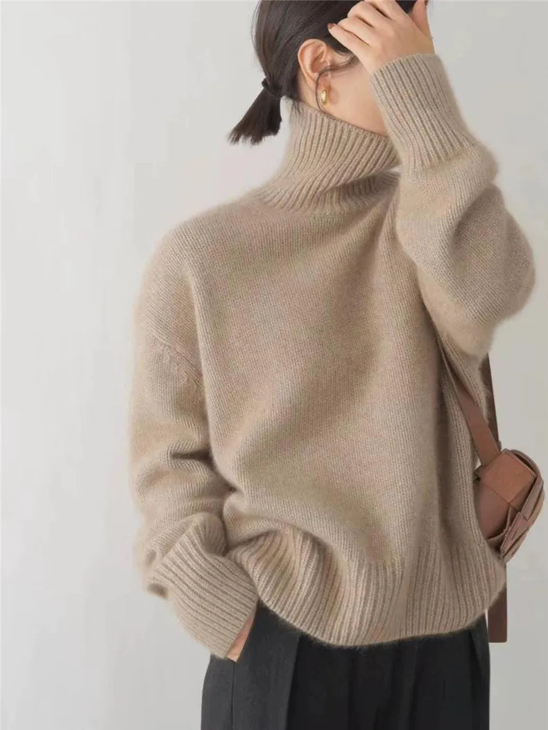 Melody - Luxuriöser Kaschmir Rollkragenpullover Damen