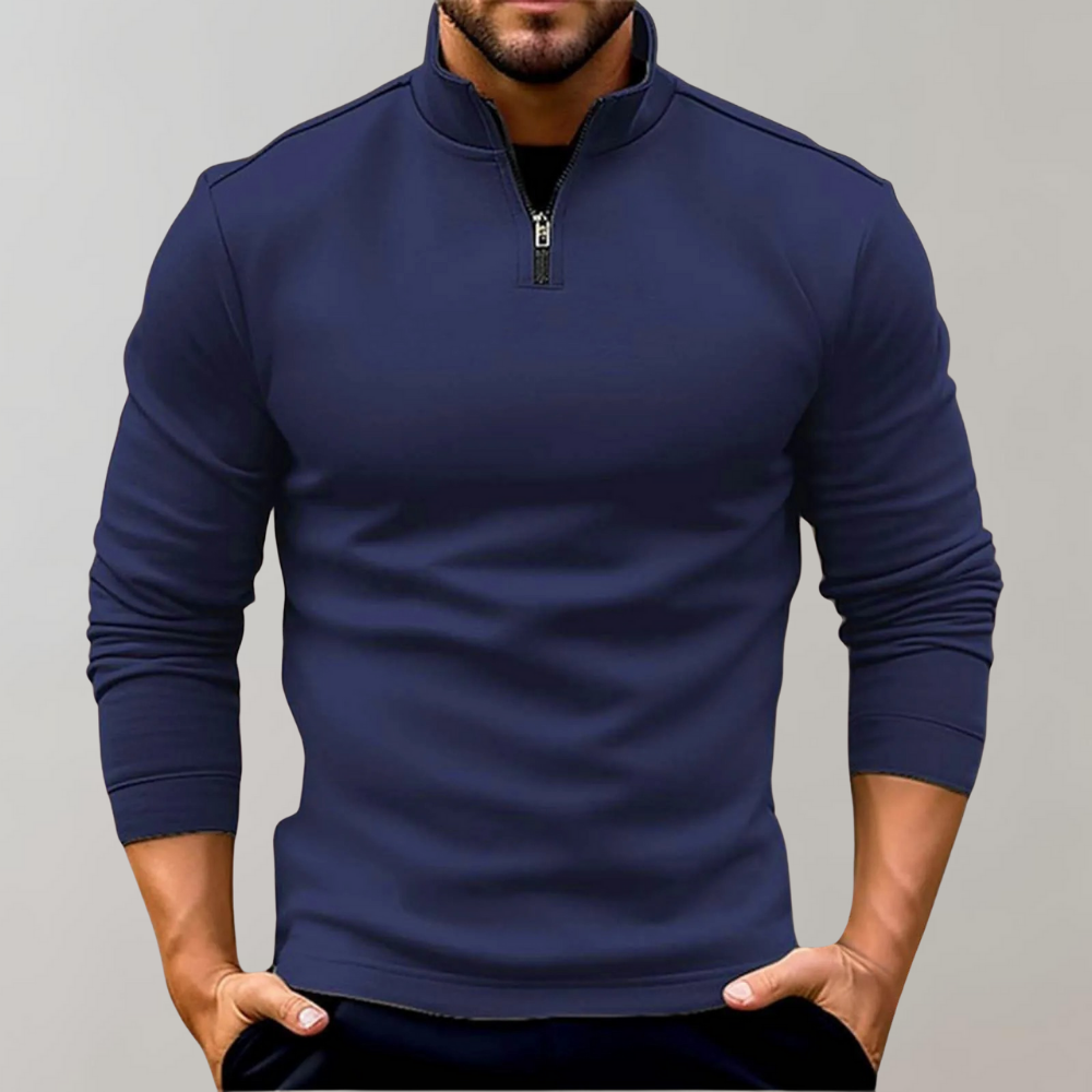 Alexei - Herren Pullover mit Reißverschluss