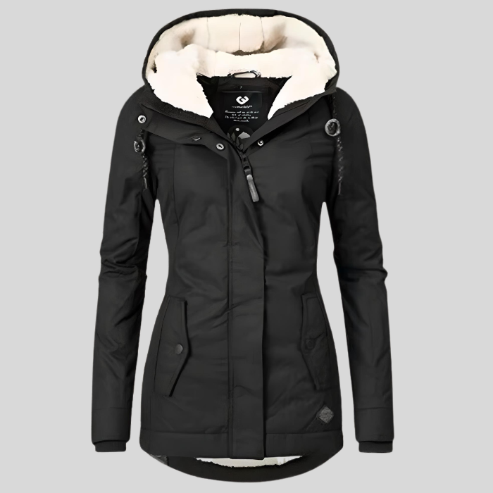 Dixie - Warme Damen Regenjacke mit Kapuze