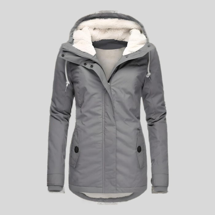 Dixie - Warme Damen Regenjacke mit Kapuze