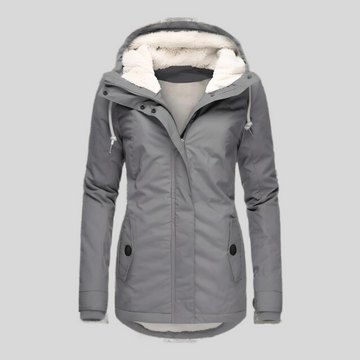 Dixie - Warme Damen Regenjacke mit Kapuze
