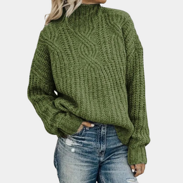 Inej - Weicher gestrickter Damenpullover Rundhals