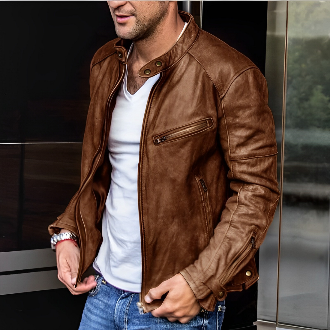 Dalton – Elegante Lederjacke Alle Jahreszeiten
