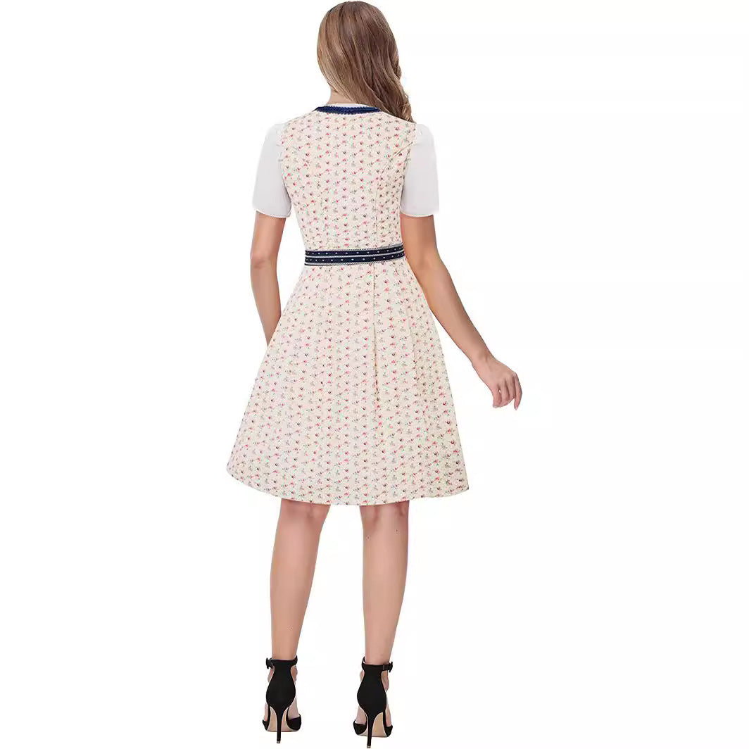 Haven - Damen Schickes Blaues Oktoberfest Dirndl Kleid