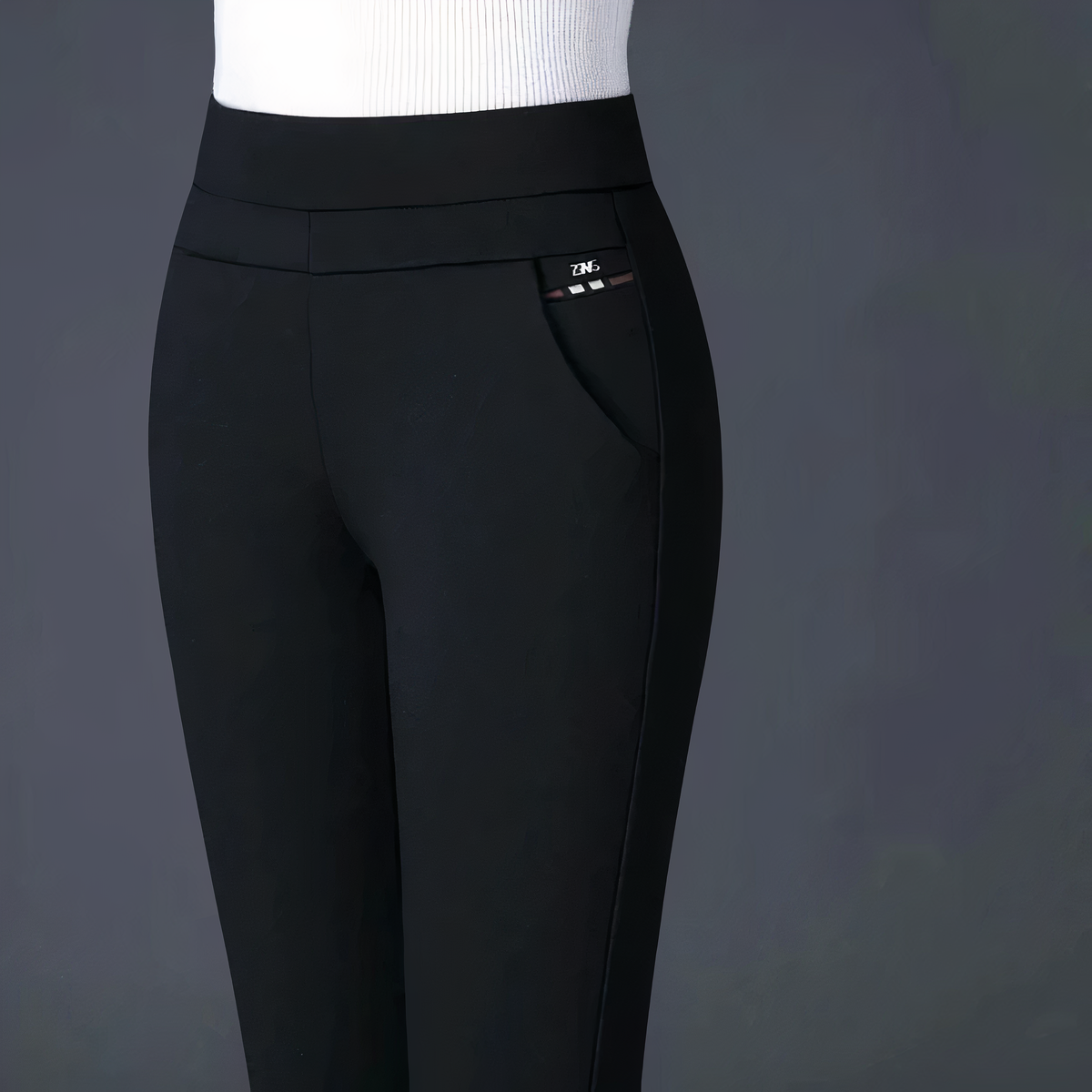 Wenda - Damenhose mit hohem Bund und elastischem Bund