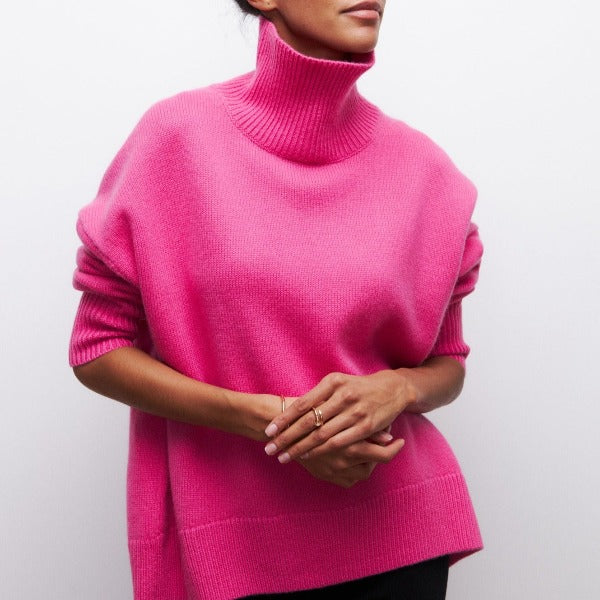 Aponi - Gemütlicher Damen Rollkragenpullover