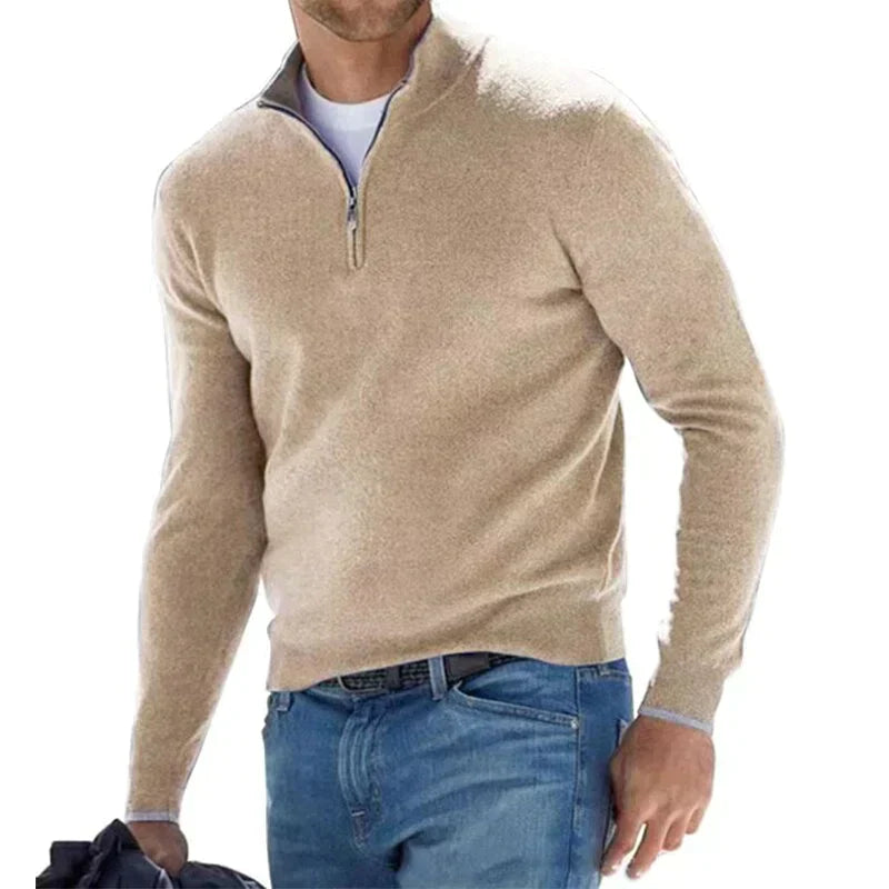Agustín - Stilvoller Reißverschluss-Pullover für Herren