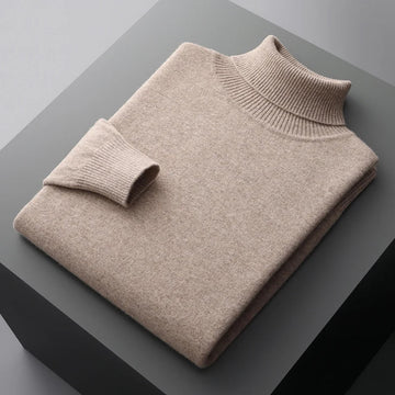 Louis - Strickpullover mit gerolltem Kragen