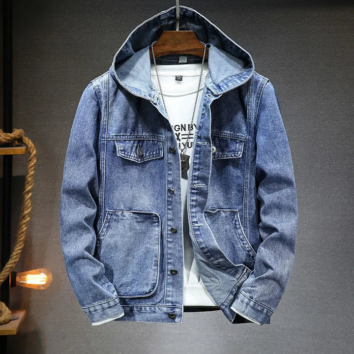 Jan - Denimjacke mit Kapuze für Herren im Retro-Stil
