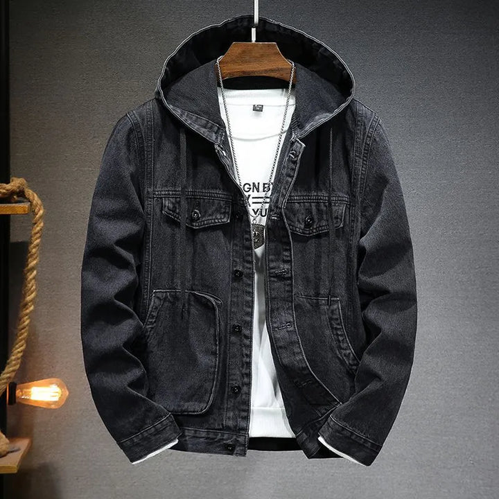 Jan - Denimjacke mit Kapuze für Herren im Retro-Stil
