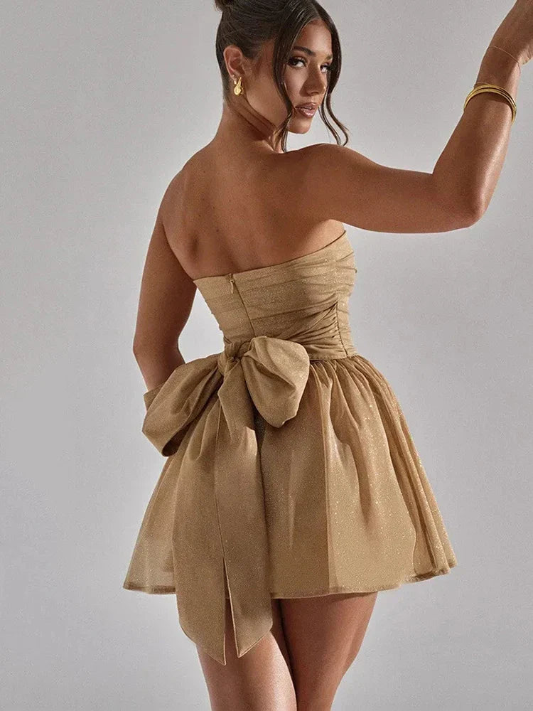 Kyoshi - Glitzerndes Pailletten-Mini-Kleid