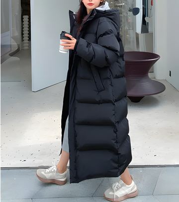 Satin - Lange windgeschützte Daunenjacke
