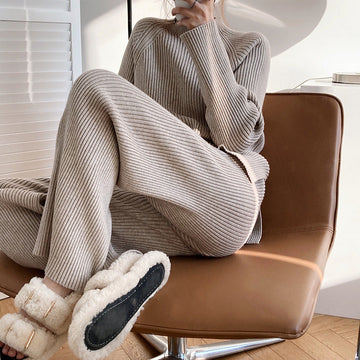 Winona - Bequemes, locker gestricktes Outfit-Set für Frauen