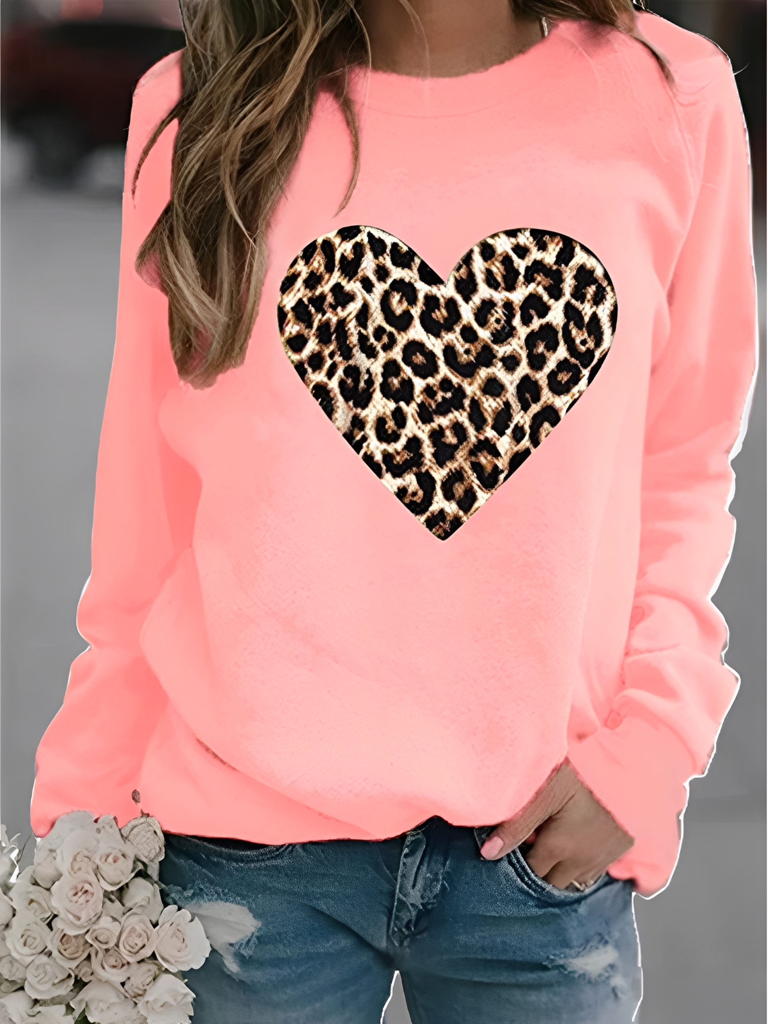 Daniella - Bequemer Damenpullover mit Herzdesign