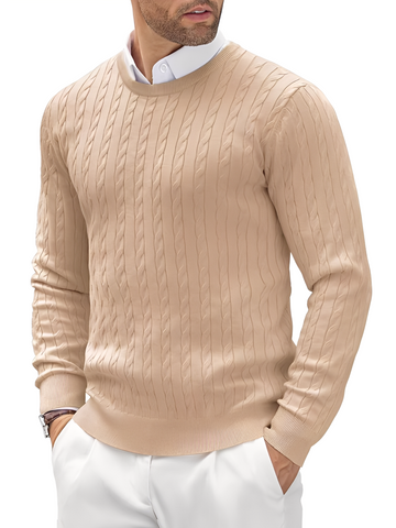 Randell - Stilvoller, schmal geschnittener Herren-Strickpullover