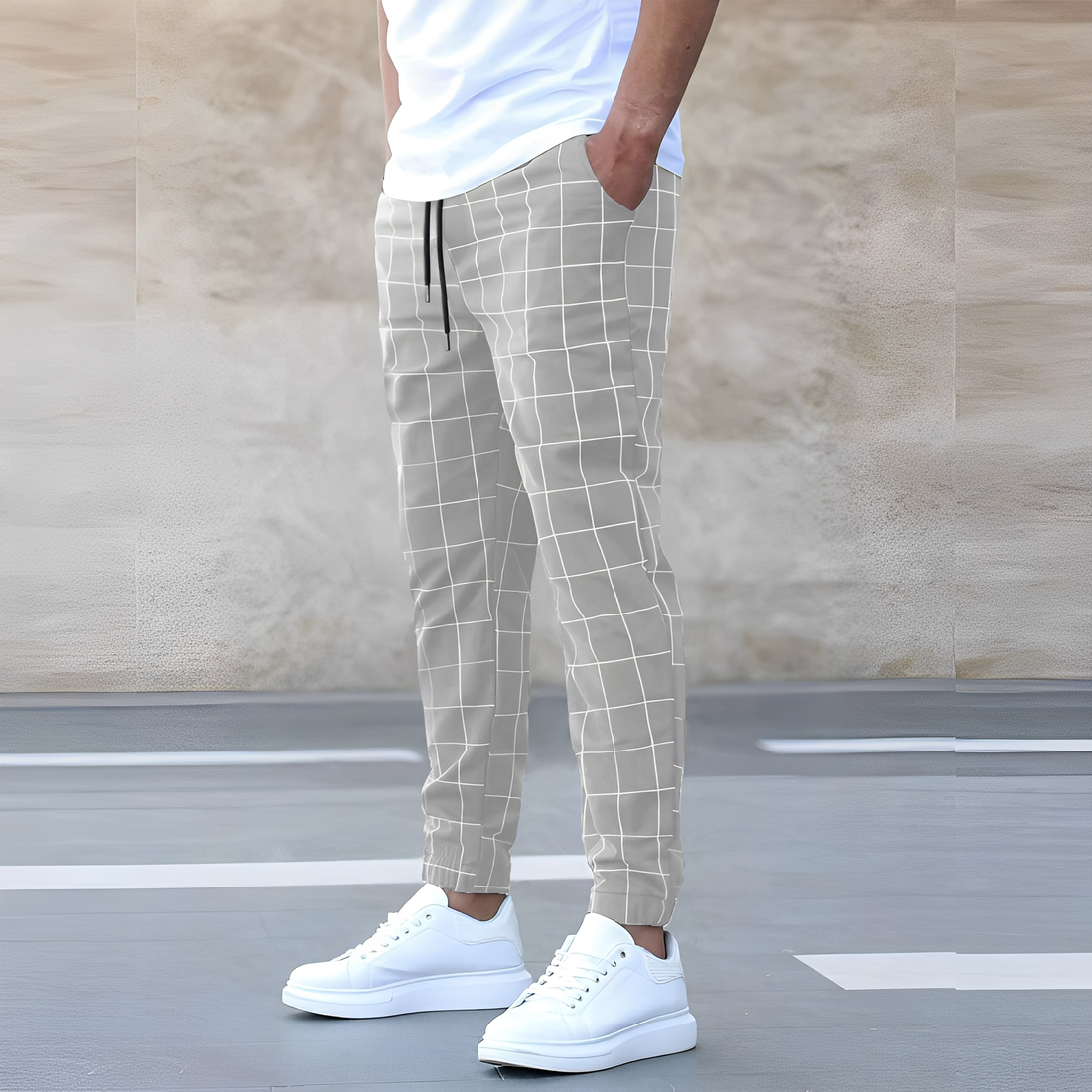 Raynard - Bequeme karierten Herrenhose