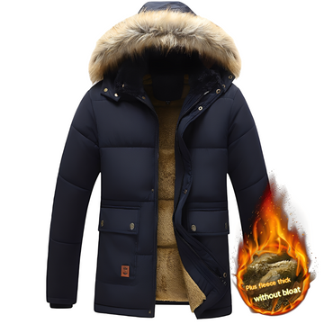 Crispian - Wärmerer Parka-Mantel mit abnehmbarer Kapuze für Herren