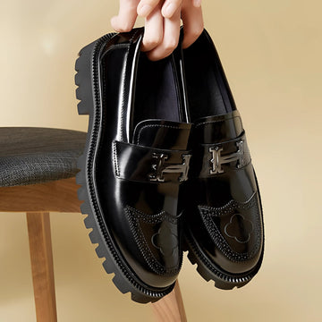 Marc – Bordeaux Lederloafer mit dicker Sohle